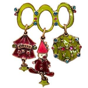 Vintage TARATATA Circus Brooch Pin Signed France Rare